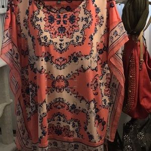 Peach Tropic Sparkle Top